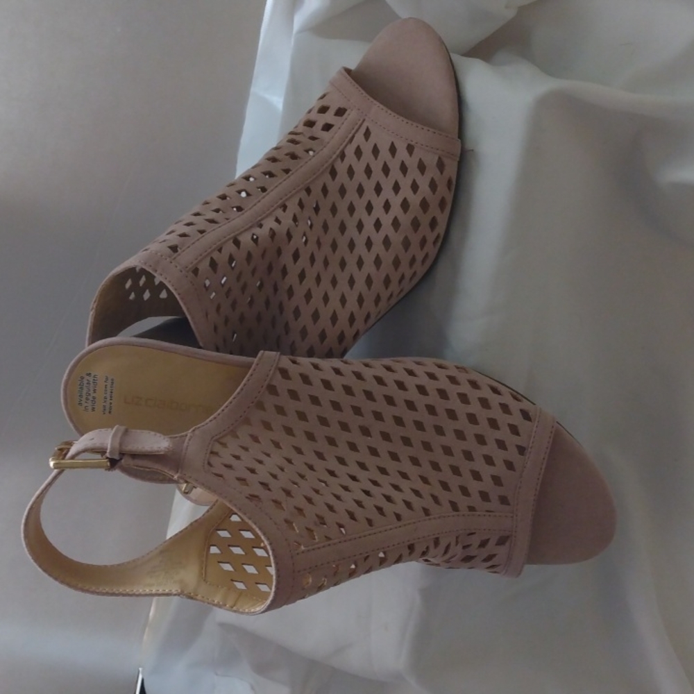 LIZ CLAIBORNE LC GEMMA BLUSH SHOES 2 2/3 heel